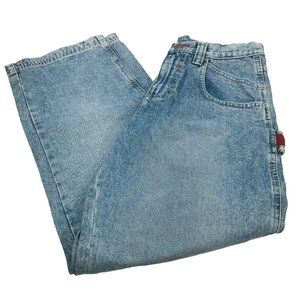 Lee Women's Size 14 Reg Adjustable Waist Denim Blue Jean Preowned Good Condition